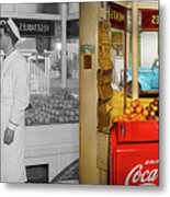 Grocery - Provincetown, Ma - Anybody's Fruit 1942 - Side By Side Metal Print