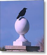 Guardian Of The Gatepost Metal Print