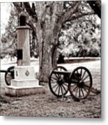 Guarding The Grave - Infrared Metal Print