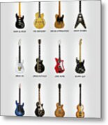 Guitar Icons No2 Metal Print