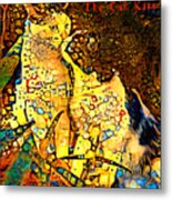 Gustav Klimt The Cat Kiss 20220131 With Text Metal Print