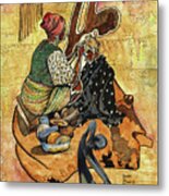 Hair Braider Metal Print