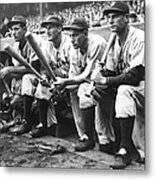 Hank Greenberg And Goose Goslin Metal Print