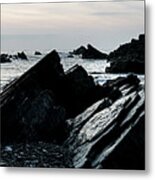 Hartland Quay North Devon Coast Beach England Panorma Metal Print