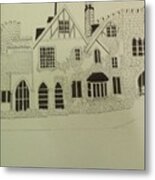 Haunting Of Hill House Ink Drawing Metal Print