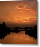 Sunset Reflection Metal Print