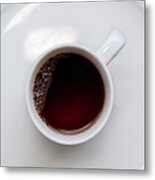 Healthy Black Tea On A Cup Metal Print