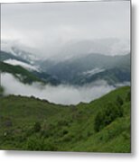 Heavy Clouds Over Abudelauri Valley, Caucasus Mountains, Georgia Metal Print