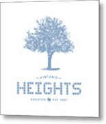 Heights Tile And Tree Metal Print