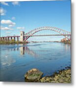 Hell Gate And Clouds Metal Print