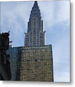 Hello Chrysler Building Metal Print