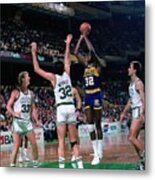 Herb Williams, Larry Bird, And Kevin Mchale Metal Print