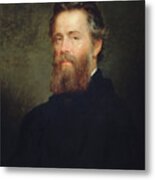Herman Melville Portrait - Joseph Oriel Eaton 1870 Metal Print