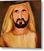 Hh Shk. Mohammed Ruler Of Dubai Metal Print