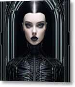 High Fashion Model 03 Dark Goth Woman Metal Print