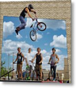 High Flying Out Of Frame Metal Print