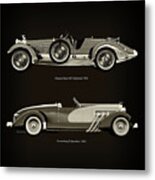 Hispano Suiza H6 Tulipwood 1924 And Duesenberg Sj Speedster  1933 Metal Print
