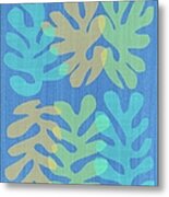 Homage To Matisse On Blue Metal Print