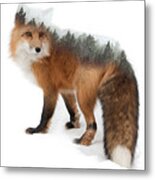 Home Of The Red Fox Puzzle Metal Print