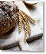 Homemade Bread With Cereals Metal Print