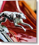 Hood Ornament Greyhound Metal Print