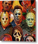 Horror Movie Icons Metal Print