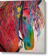 Horse Of A Different Color Metal Print