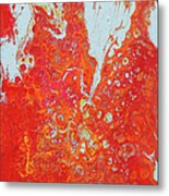 Hot Lava And Ice Metal Print