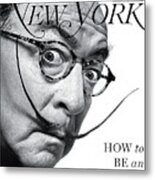 How To Be An Artist, Jerry Saltz As Salvador Dali Metal Print