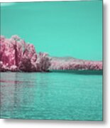 Hudson Valley In Brilliant Infrared Metal Print