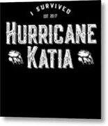 I Survived Hurricane Katia Metal Print