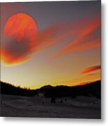 Ice And Fire Metal Print