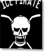 Ice Pirate Hockey Metal Print