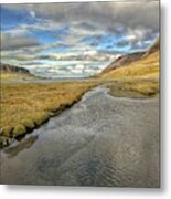 Iceland Water And Sky Metal Print