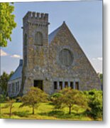 Iconic Old Stone Church West Boylston Massachusetts Metal Print