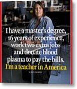 I'm A Teacher In America Metal Print