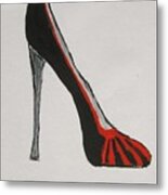 Impossible Heel Metal Print