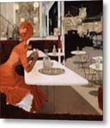 In The Cafe Metal Print