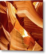 In The Desert There Is Only Sand - Antelope Canyon. Page, Arizona Metal Print