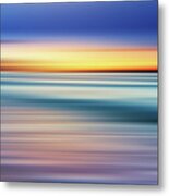 India Colors - Abstract Seascape Metal Print