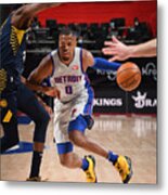 Indiana Pacers V Detroit Pistons Metal Print