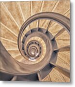 Indoor Staircase Metal Print