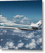 Inflight View Of A Republic Airlines Boeing 727 Metal Print