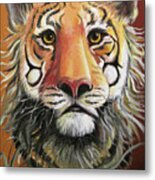 Intent Tiger Metal Print