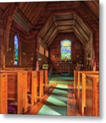 Interior Design Tiffany St. Matthews Episcopal Chapel New Hampshire Metal Print