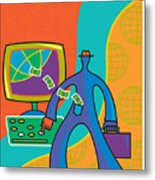 Internet Banking Metal Print