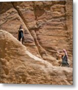 An Intimate Moment In Petra Metal Print