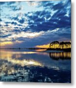 Island Sunset, Perdido Key, Florida Metal Print