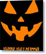 Jack-o-lantern Happy Halloween Pumpkin Metal Print
