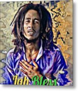 Jah Bless Metal Print